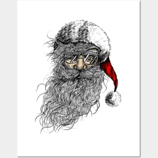 Cool Santa Posters and Art